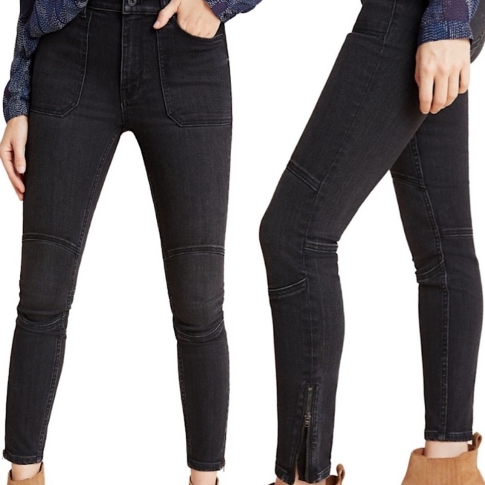 Pilcro and the Letterpress Black Skinny Jeans 26
